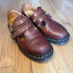 Brown Mary Jane Dr. Martens